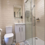 The Shower Room in our Croft House Serviced Apartment, Art House Inverness