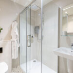 Stylish shower room in our Loch Ness Serviced Apartment