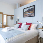 The bedroom in our Isle of Skye Serviced Apartment, Art House Inverness