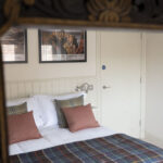 King sized bedroom in our Tree House Serviced Apartment in Inverness