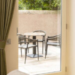 Courtyard outside seating